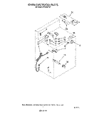 OVEN ELECTRICAL Diagram and Parts List for SF365BEPW7  Whirlpool Range