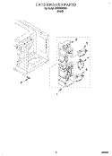 LATCH BOARD Diagram and Parts List for MT0061XBB0  Whirlpool Microwave