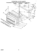 FREEZER DOOR Diagram and Parts List for ET18DKXAB11  Whirlpool Refrigerator