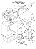 LINER Diagram and Parts List for ET21GKXHN00  Whirlpool Refrigerator