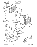 UNIT, LITERATURE Diagram and Parts List for ACQ122XA0  Whirlpool Air Conditioner
