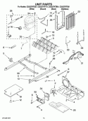 UNIT PARTS Diagram and Parts List for CS22CFXTT01  Crosley Refrigerator