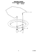 HEATER PARTS Diagram and Parts List for KUDC03ITBS3  KitchenAid Dishwasher