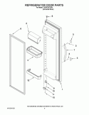 REFRIGERATOR DOOR PARTS Diagram and Parts List for TS25CGXTD03  Estate Refrigerator