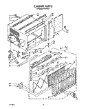 CABINET Diagram and Parts List for CA21WQ4  Whirlpool Air Conditioner