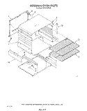 INTERNAL OVEN Diagram and Parts List for SF3100ERW5  Whirlpool Range