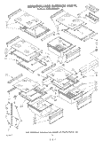 REFRIGERATOR INTERIOR , LIT/OPTIONAL Diagram and Parts List for KSRF26DSWHY1  KitchenAid Refrigerator