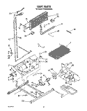 UNIT Diagram and Parts List for RT20AKXWW00  Roper Refrigerator