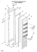 FREEZER DOOR Diagram and Parts List for KSSS42MDX02  KitchenAid Refrigerator
