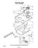 Part Location Diagram of 307865 Whirlpool Cooktop (Also Order Illus. No.14) (New Avocado)
