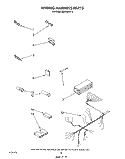 WIRING HARNESS Diagram and Parts List for DU8750XT2  Whirlpool Dishwasher