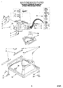 MACHINE BASE Diagram and Parts List for LSC9355DZ0  Whirlpool Washer