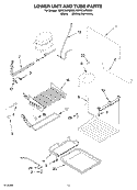LOWER UNIT AND TUBE PARTS Diagram and Parts List for KBRS36FMB00  KitchenAid Refrigerator