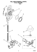 FILL AND OVERFILL PARTS Diagram and Parts List for KUDJ02CRBS3  KitchenAid Dishwasher