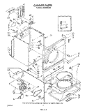 SECTION Diagram and Parts List for LE5800XSW2  Whirlpool Dryer