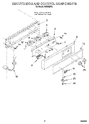 ESCUTCHEON AND CONTROL COMPONENTS Diagram and Parts List for JVGC535A0  Whirlpool Ice Maker