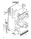 CABINET Diagram and Parts List for ET22DKXYN00  Whirlpool Refrigerator