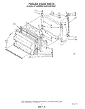 FREEZER DOOR Diagram and Parts List for ET14JKXWN01  Whirlpool Refrigerator