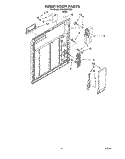 INNER DOOR Diagram and Parts List for DP920QWDB3  Whirlpool Dishwasher
