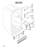 LINER, LIT/OPTIONAL Diagram and Parts List for EV120FXAN00  Whirlpool Freezer