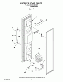 FREEZER DOOR PARTS Diagram and Parts List for 6GD5SHGXSS07  Whirlpool Refrigerator