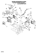 OVEN INTERIOR PARTS Diagram and Parts List for MT4210SLQ1  Whirlpool Microwave