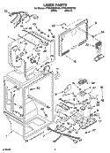 LINER PARTS Diagram and Parts List for KTRP22EMBT03  KitchenAid Refrigerator