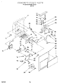 DISPENSER FRONT Diagram and Parts List for KSUB27QDBL00  KitchenAid Refrigerator