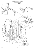 REAR PANEL Diagram and Parts List for 9CA2781XSN2  Whirlpool Washer