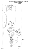 BRAKE AND DRIVE TUBE Diagram and Parts List for 4XLA87W92AN1  Whirlpool Washer
