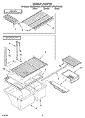 SHELF, OPTIONAL Diagram and Parts List for ET8WTKXKT01  Whirlpool Refrigerator