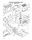 AIRFLOW AND CONTROL Diagram and Parts List for CA17WQ4  Whirlpool Air Conditioner