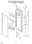 REFRIGERATOR DOOR Diagram and Parts List for 4KSRS27QAA00  KitchenAid Refrigerator