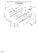 REFRIGERATOR CONTROL PANEL Diagram and Parts List for KSSP36QJS00  KitchenAid Refrigerator