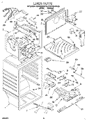 LINER Diagram and Parts List for KTRP18KDWH03  Whirlpool Refrigerator