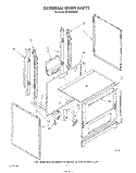 EXTERNAL OVEN Diagram and Parts List for SF3004SRW1  Whirlpool Range