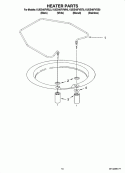 HEATER PARTS Diagram and Parts List for KUDS40FVSS0  KitchenAid Dishwasher