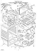 LINER Diagram and Parts List for KTRS22MGBL00  KitchenAid Refrigerator