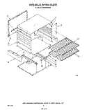 INTERNAL OVEN Diagram and Parts List for SF332BERW4  Whirlpool Range