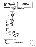 MOTOR AND DRIVE, LIT/OPTIONAL Diagram and Parts List for AMB750WP01  Whirlpool Trash Compactor