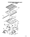 COMPARTMENT SEPARATOR Diagram and Parts List for 3ET18DKXXN01  Whirlpool Refrigerator