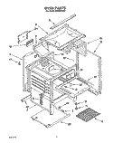 OVEN Diagram and Parts List for FGP320YL0  Roper Range