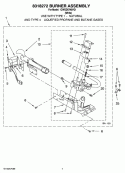 8318272 BURNER ASSEMBLY, OPTIONAL PARTS (NOT INCLUDED) Diagram and Parts List for 1CWGD5790VQ1  Whirlpool Dryer