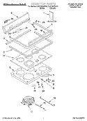 COOKTOP, LITERATURE Diagram and Parts List for KERC506HBT1  KitchenAid Range