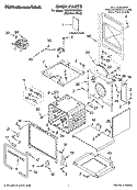 OVEN PARTS Diagram and Parts List for YKDRP707RS00  KitchenAid Range