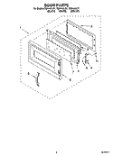 DOOR PARTS Diagram and Parts List for TMH14XLQ1  Estate Microwave
