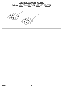 MISCELLANEOUS PARTS OPTIONAL PARTS (NOT INCLUDED) Diagram and Parts List for KUDM01FKSS0  KitchenAid Dishwasher