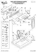 TOP AND CONSOLE, LIT/OPTIONAL Diagram and Parts List for LGQ9558KQ0  Whirlpool Dryer