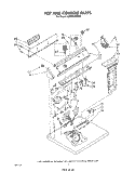 SECTION Diagram and Parts List for LE5810XPW0  Whirlpool Dryer