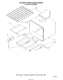 LOWER OVEN LINER Diagram and Parts List for KGBS246SBL0  KitchenAid Wall Oven